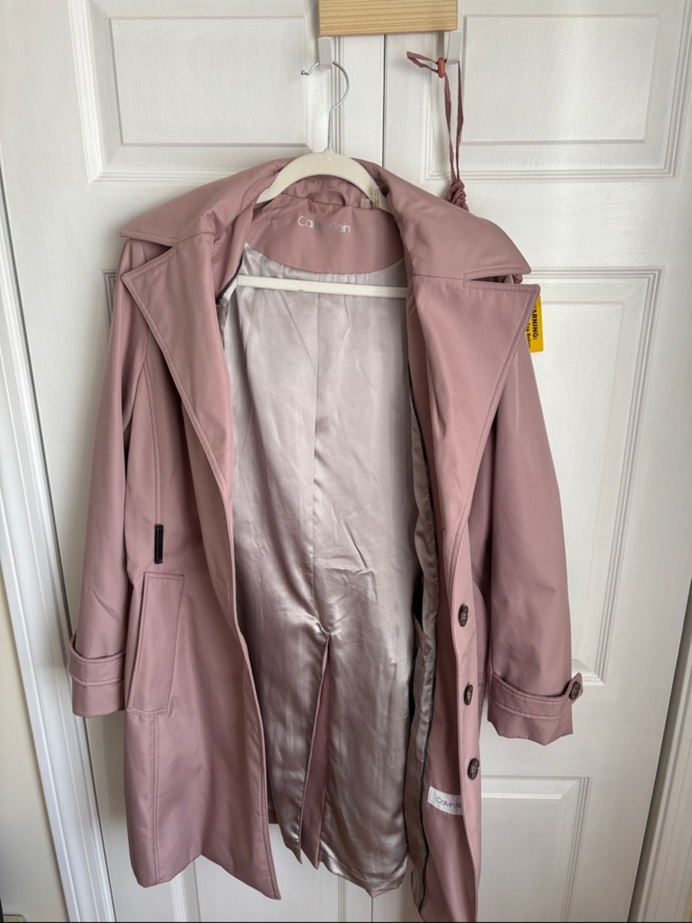 Calvin Klein Women's Dusty Rose Trench Coat